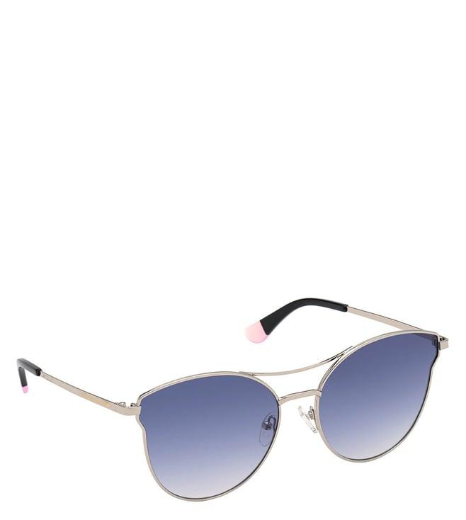 victoria's secret blue oval sunglasses for women