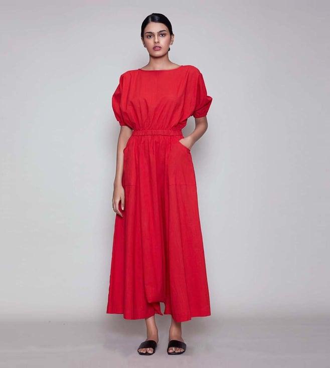 mati red sphara jumpsuit