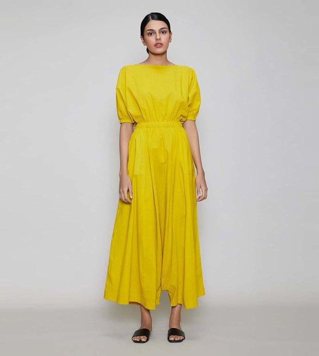 mati yellow sphara jumpsuit