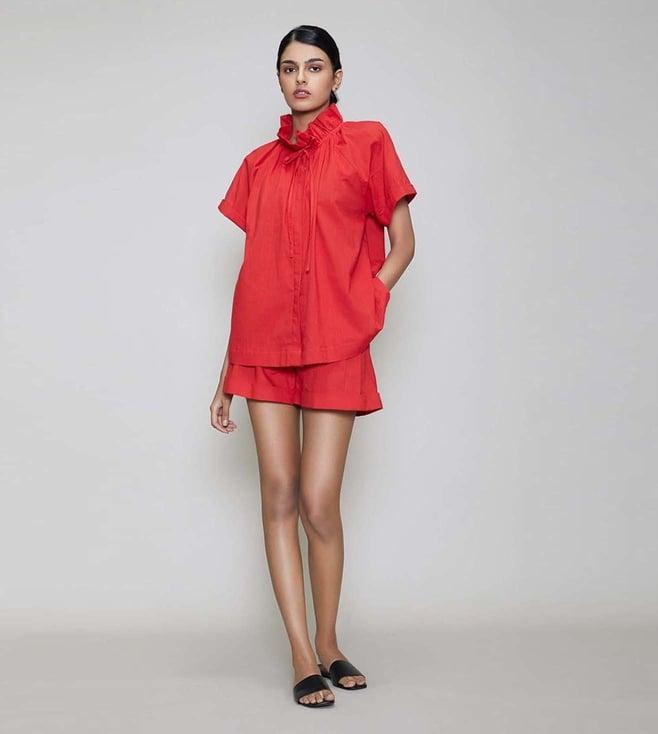 mati red tora shirt