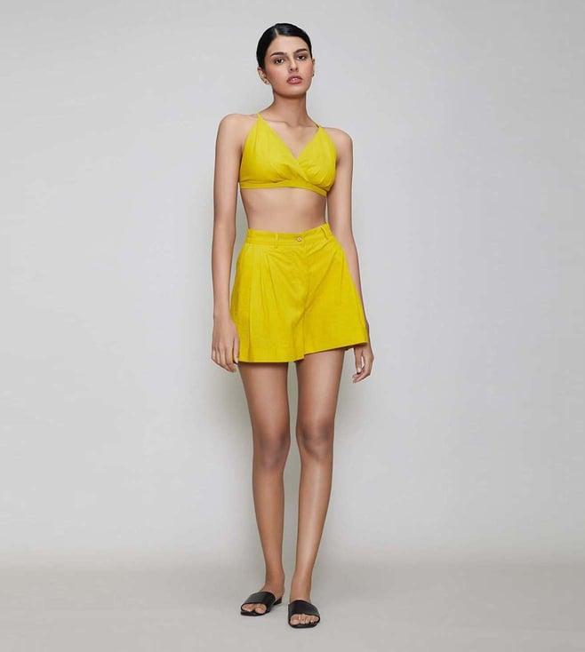 mati yellow pl shorts