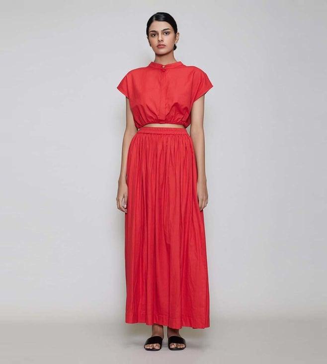 mati red new sphara skirt set