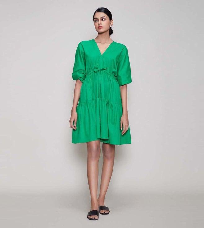 mati green new citra aakaar dress