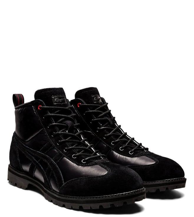 onitsuka tiger unisex rinkan casual black boots