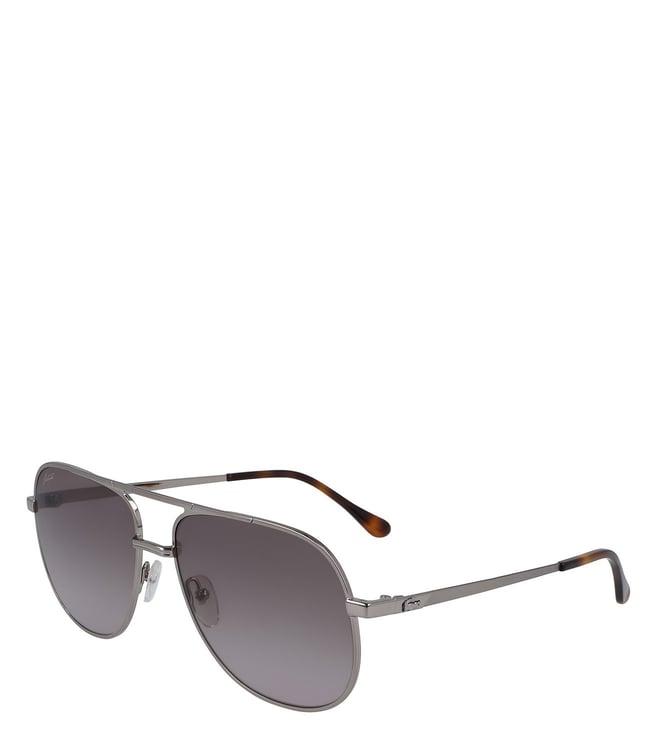 lacoste grey aviator sunglasses for men