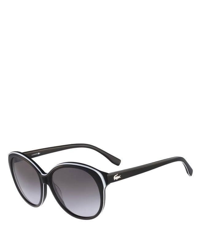 lacoste grey oval sunglasses for women