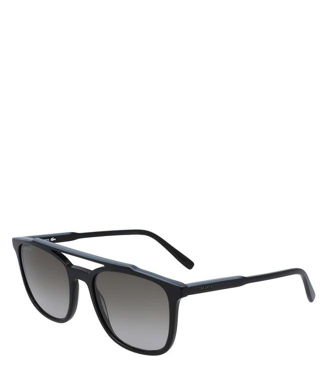 lacoste grey rectangular sunglasses for men