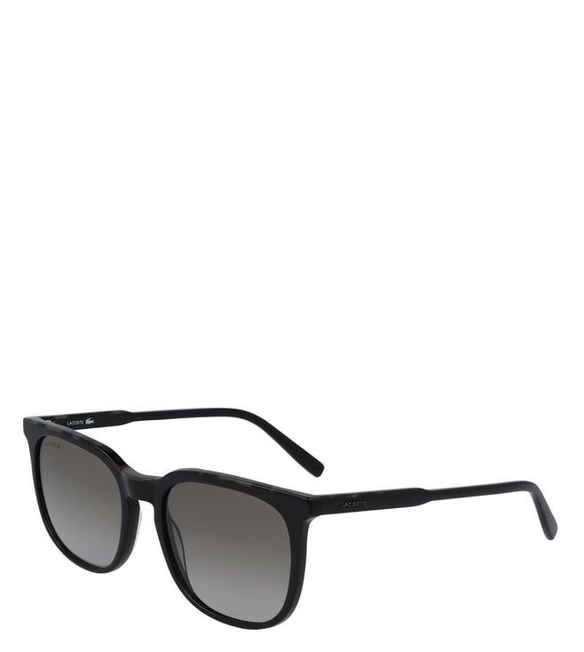 lacoste grey rectangular sunglasses for men