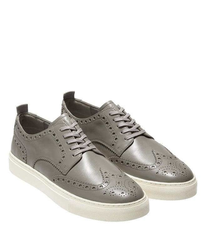 cole haan men's grandpro winslow wing grey sneakers