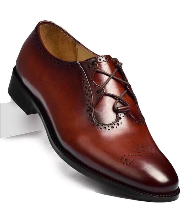 luxoro formello men's allesandro barone brown brogue shoes