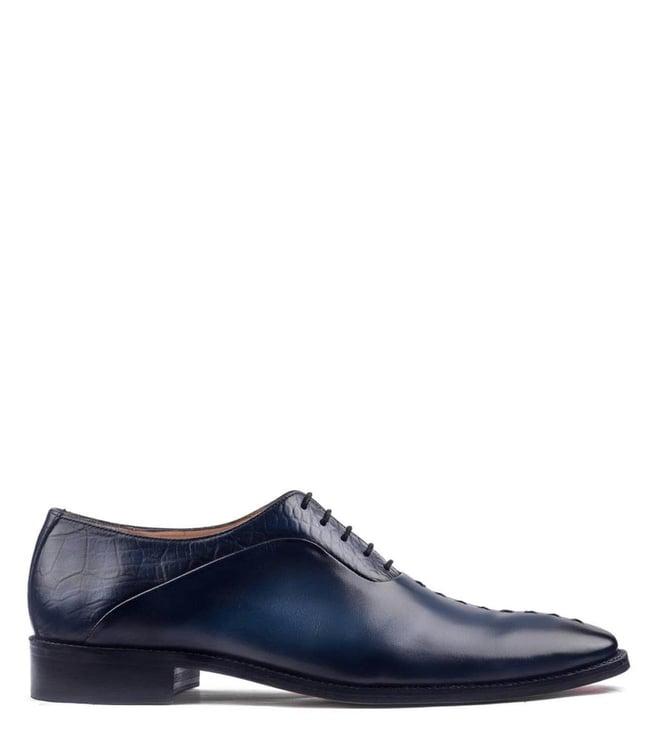 luxoro formello men's phillipe petain blue oxford shoes