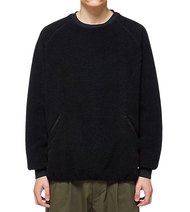 onitsuka tiger black regular fit sweatshirt