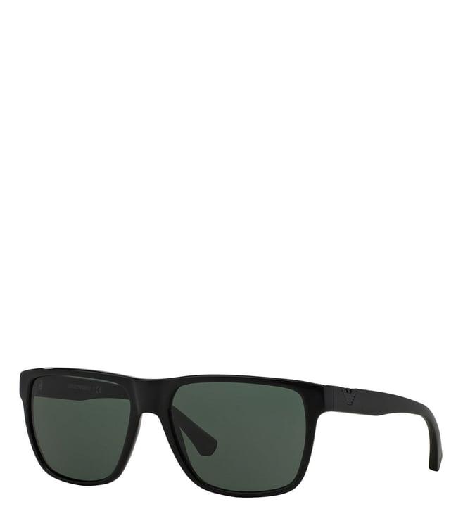 emporio armani green square sunglasses for men