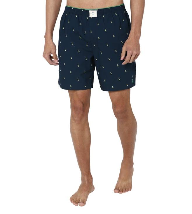 simon carter london navy logo regular fit boxer shorts