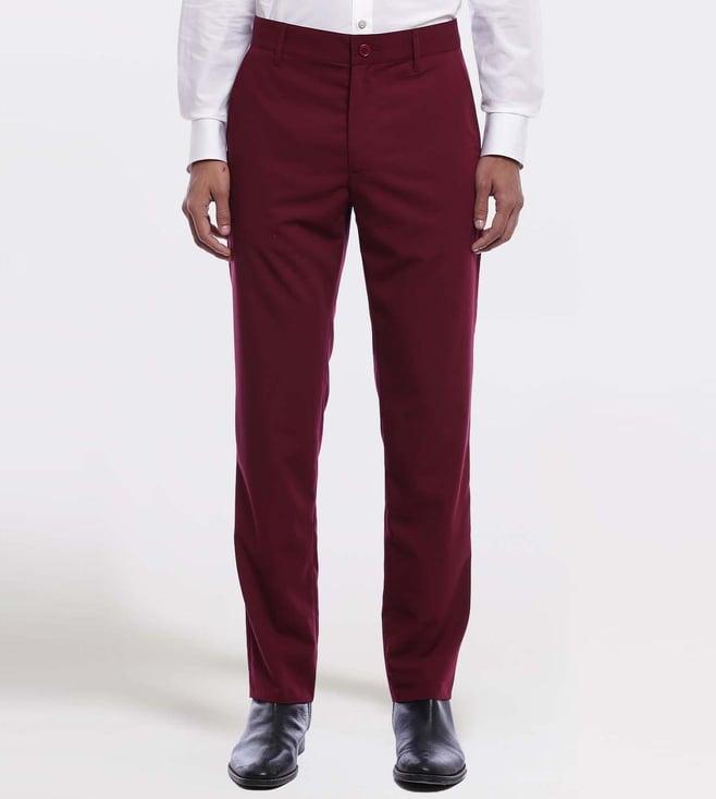 ayurganic burgundy sigurd trousers