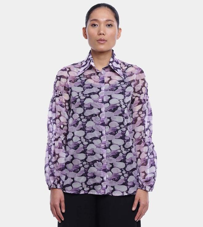 ayurganic mauve bente ice shirt