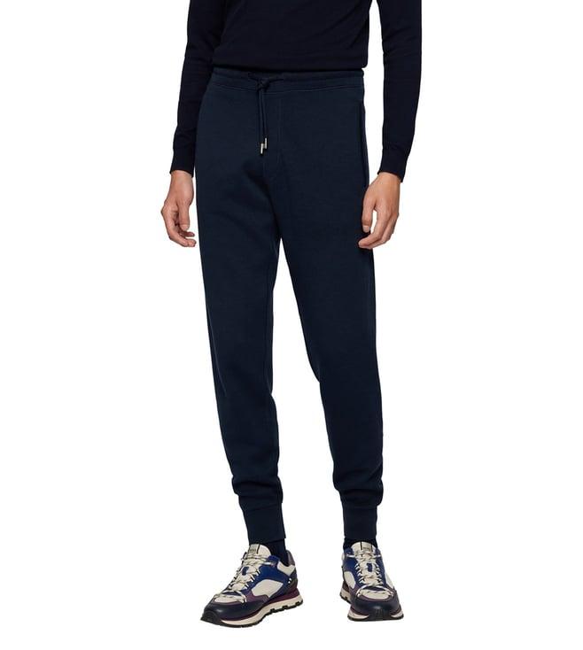 boss navy regular fit joggers