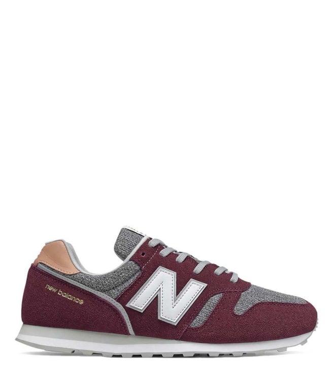 new balance men's maroon sneakers