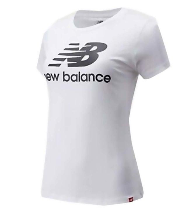 new balance white short sleeve top wt91546 for women