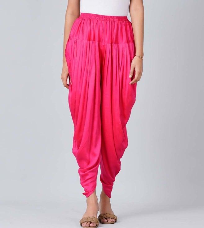 first resort by ramola bachchan magenta dhoti pants