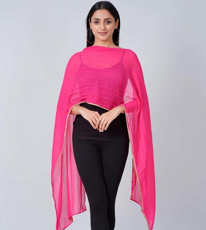 first resort by ramola bachchan magenta dupatta