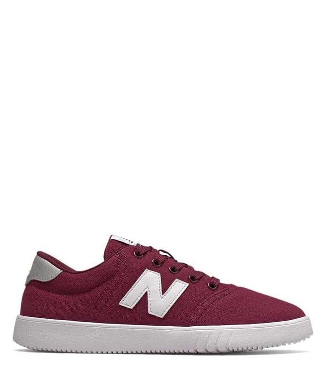 new balance women's maroon sneakers