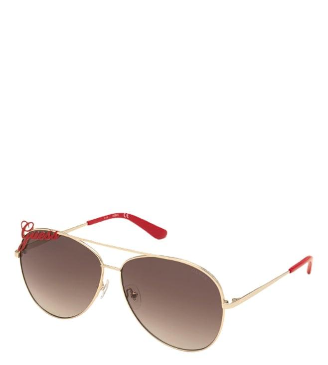 guess gus77396032fsg aviator sunglasses for women