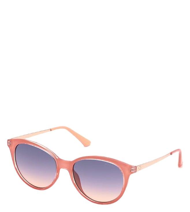 guess gus77005472zsg oval sunglasses for women