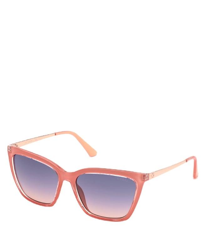 guess gus77015672zsg oval sunglasses for women