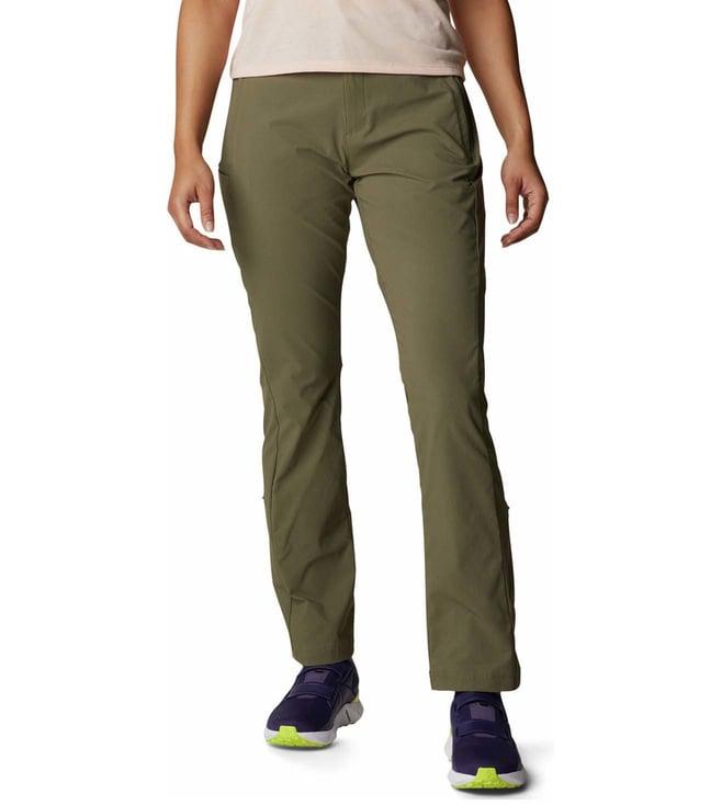 columbia green mid rise pants