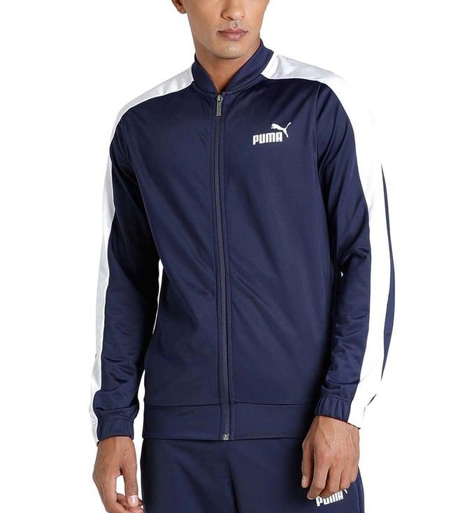 puma blue regular fit tracksuits