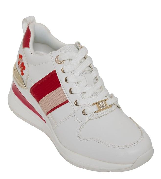 aldo women's white sneakers