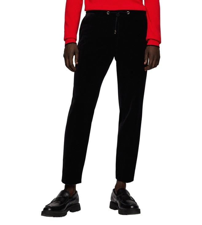 boss black slim fit trousers