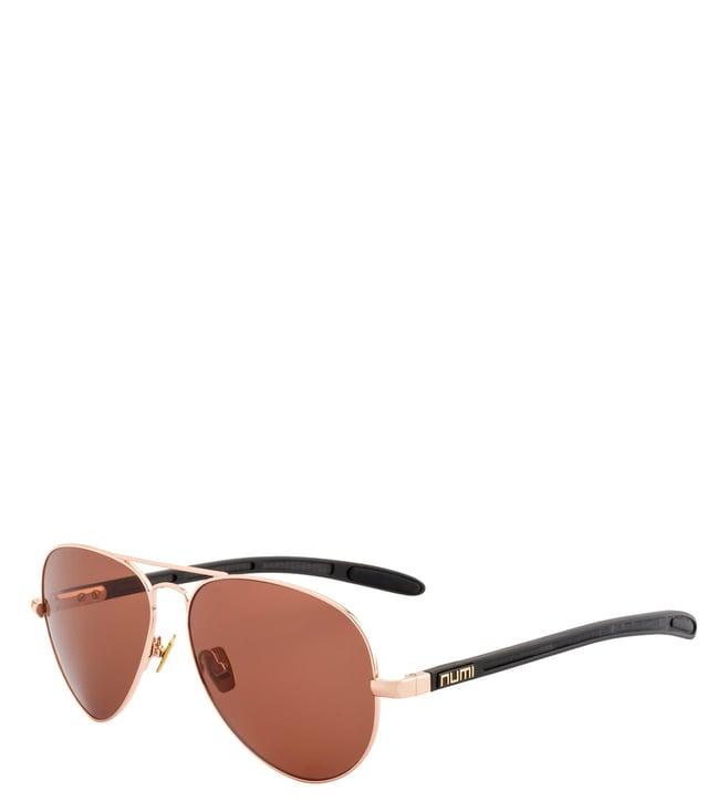 numi paris brown aviator hdp sunglasses for men