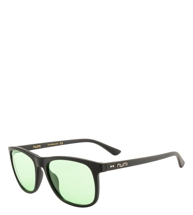 numi paris green square icon sunglasses for men