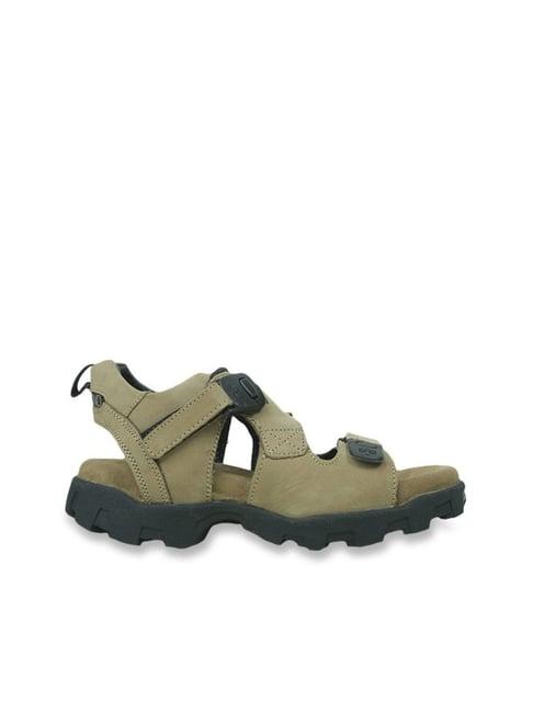 woodland men's khaki floater sandals