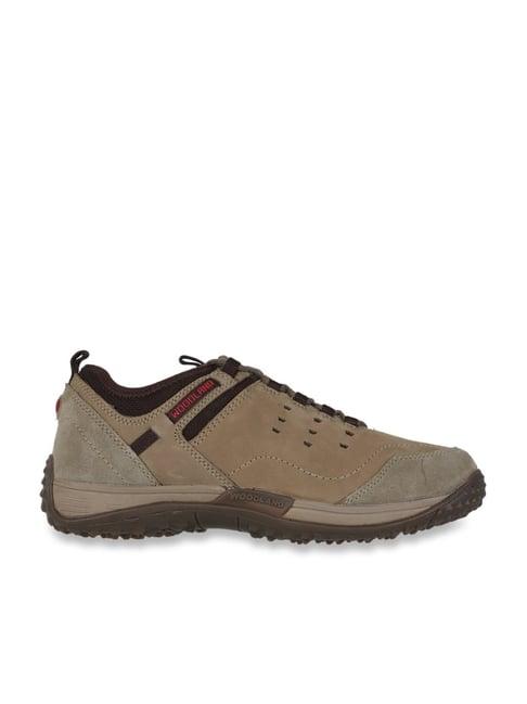 woodland men's khaki casual shoes