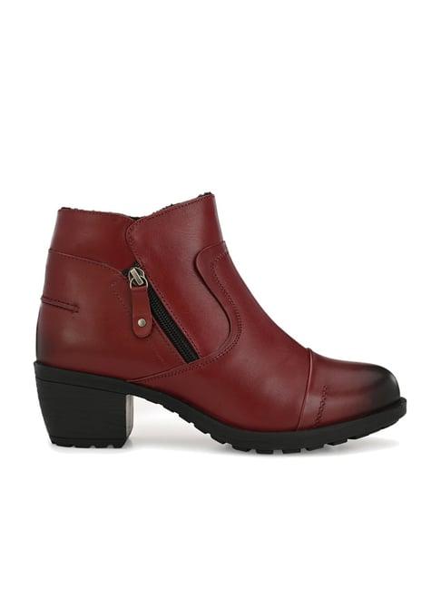 delize cherry casual booties