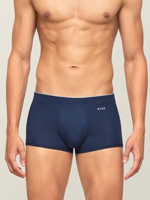 xyxx blue mid rise skinny fit trunks