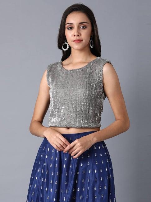 wishful by w silver box embellished top