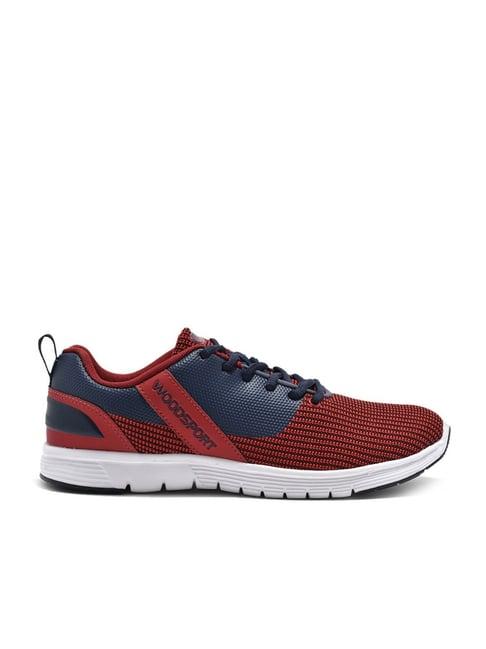 woodland men's red running shoes