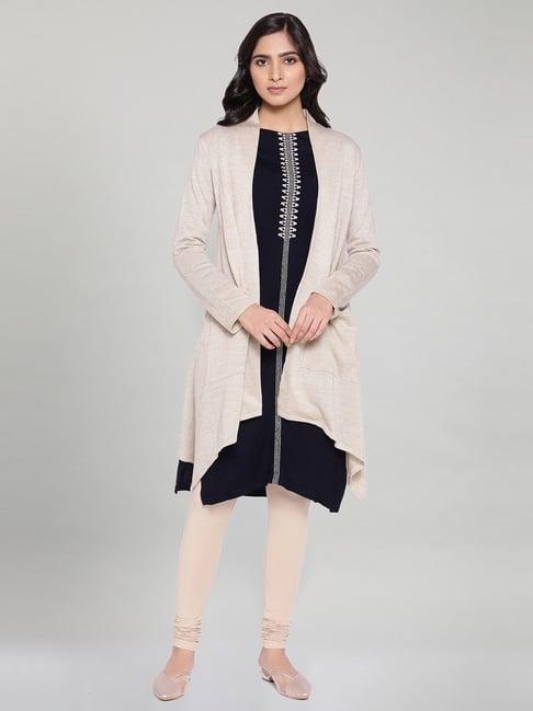 w silver regular fit cardigan