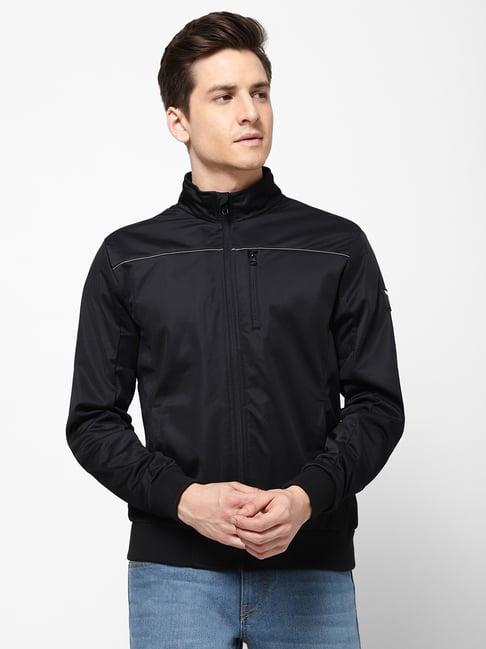 wrangler black regular fit jacket