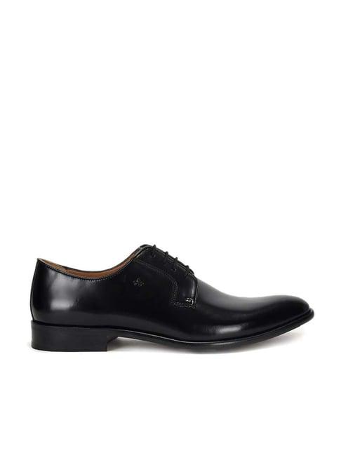 arrow men's nevis black derby shoes