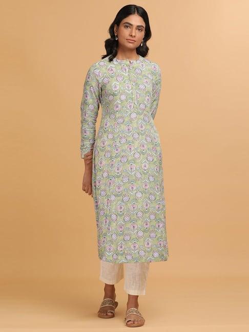 folksong by w green printed a line kurta