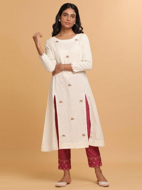 folksong by w white cotton a line kurta