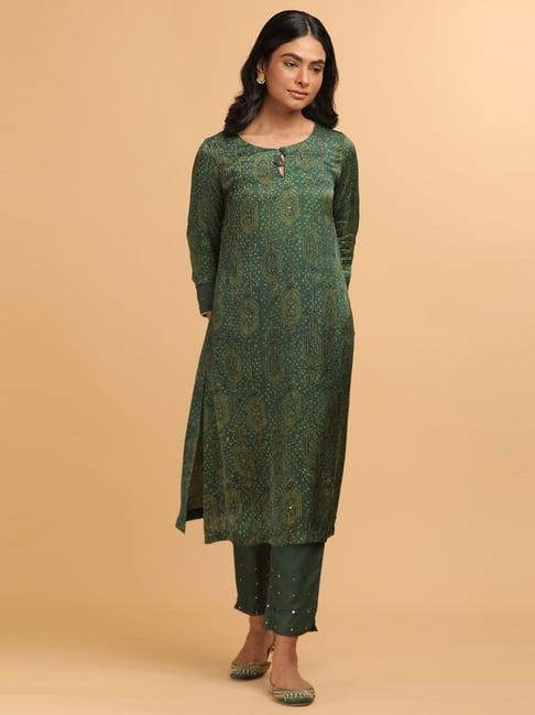 folksong by w green printed a line kurta