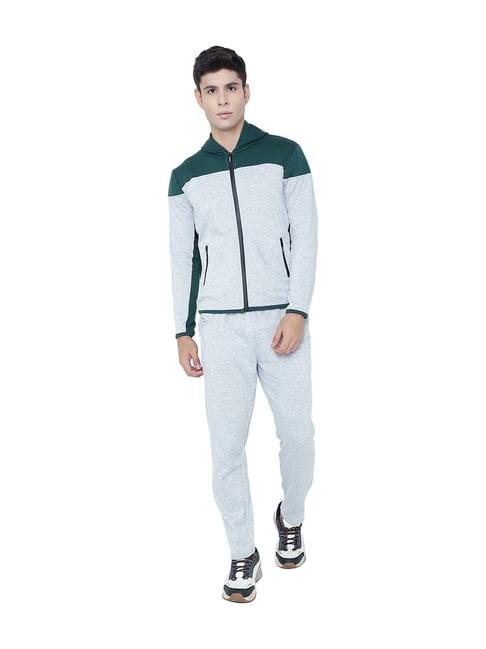 chkokko light grey full sleeves regular fit tracksuit