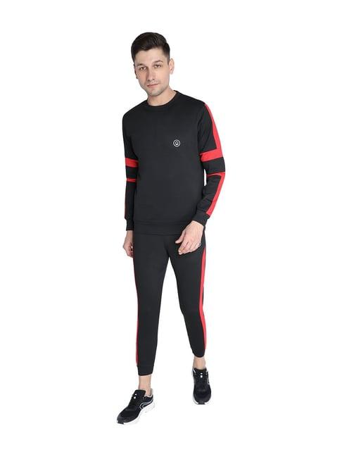 chkokko black & red full sleeves tracksuit