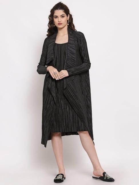 lela black full sleeves shrug